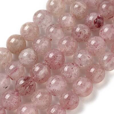 Natural Strawberry Quartz Beads Strands