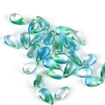 5Pcs Transparent Glass Beads