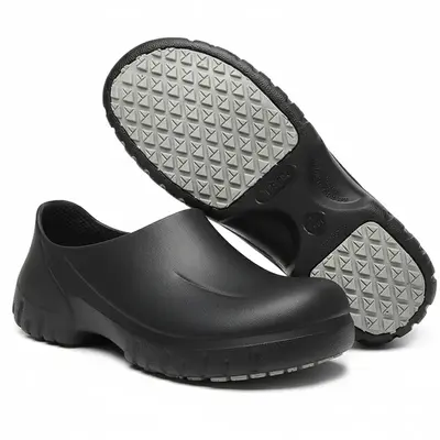 TEER wide-toe non-slip work clogs oil-resistant, waterproof, and lightweight, perfect for all-day comfort in hospitals, kitch...