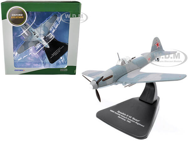 Ilyushin Il-10 Beast War Plane 108th Guards Assault Aviation Regiment Germany (1945) Oxford Aviation Series 1/72 Diecast ...