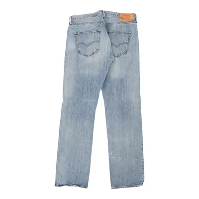 501 Levis Jeans - 36W 34L Light Wash Cotton