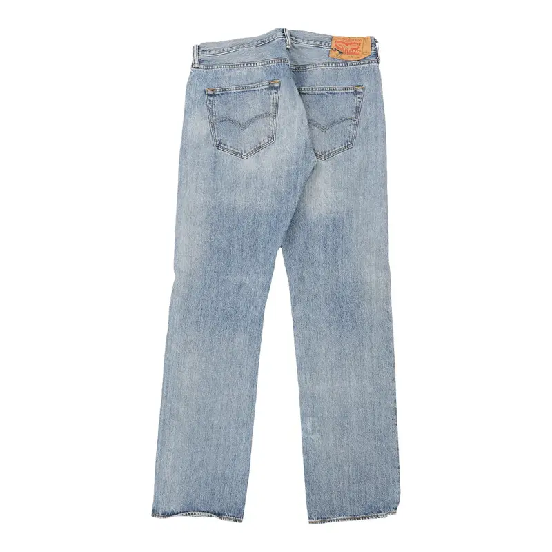 501 Levis Jeans - 36W 34L Light Wash Cotton