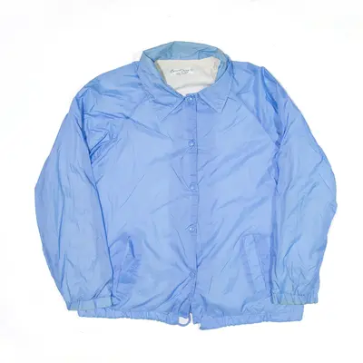 CURRENT SEEN Coach Satin Jacket Blue 90s Womens L