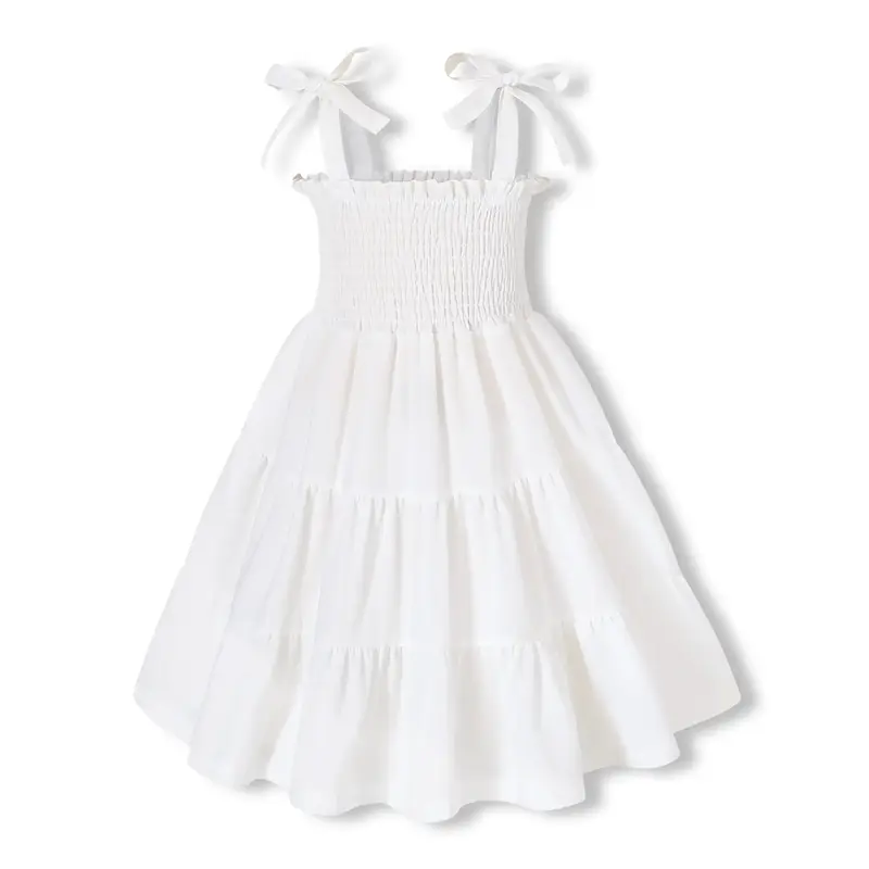 Girls Rainbow Dress Princess Sleeveless Halter Beach Tutu Sundress