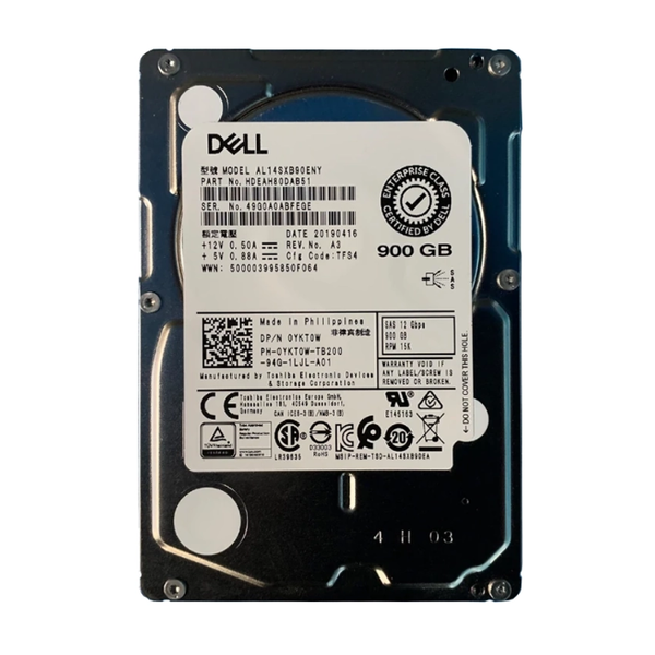 YKT0W Dell 900GB 12Gb/s SAS 15000 2.5-Inch Hard Drive