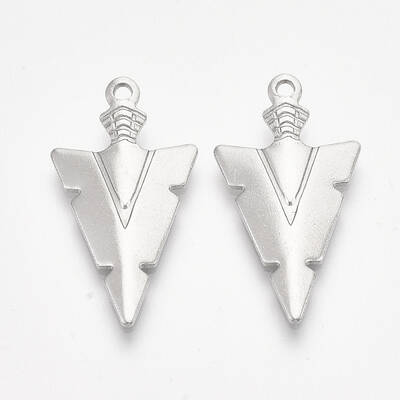 Non-Tarnish 201 Stainless Steel Pointed Pendants