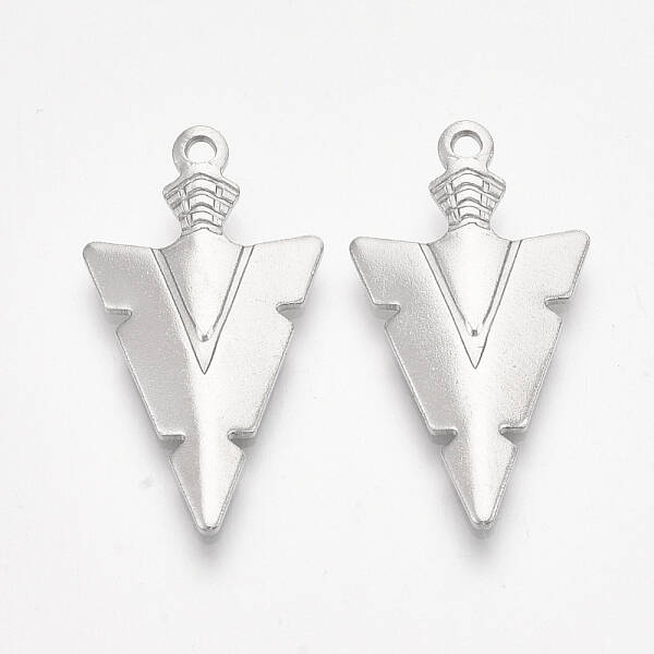 Non-Tarnish 201 Stainless Steel Pointed Pendants