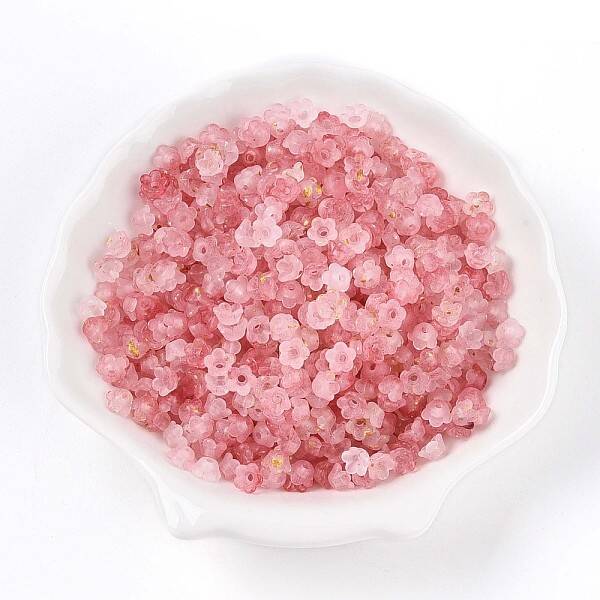 Frosted Transparent Acrylic Beads