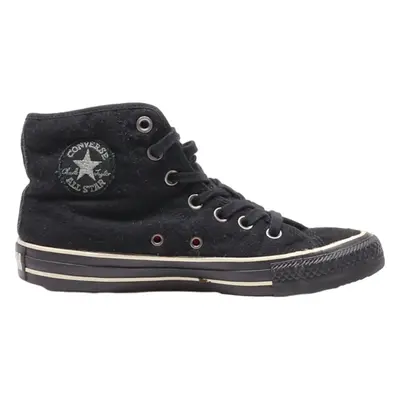 CONVERSE High Top Trainers Black Canvas Womens UK 3.5