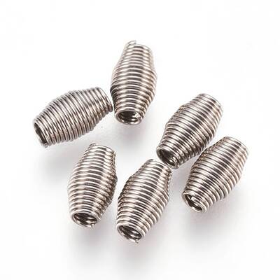 Tarnish Resistant 304 Stainless Steel Spring Beads