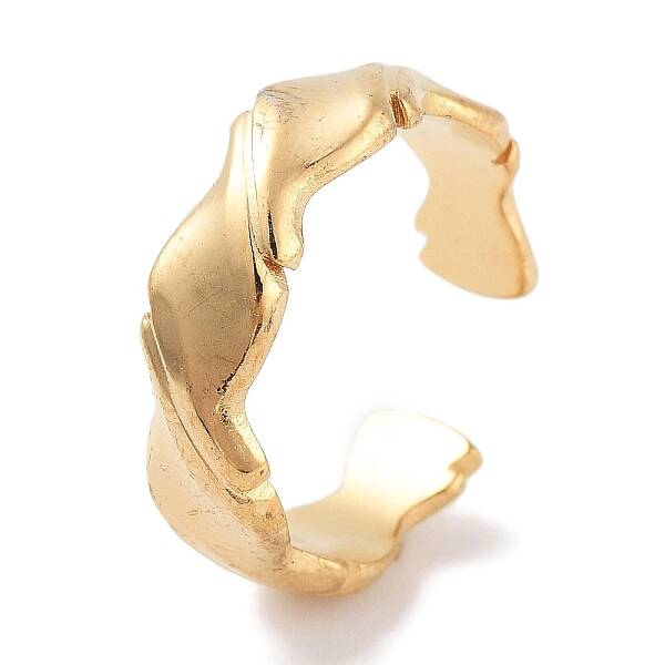 304 Stainless Steel Open Cuff Rings for Women