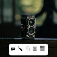 Portable Mini Digital Camera, USB Rechargeable Vintage Camera with Accessories, Point & Shoot Camera for Home & Outdoor, Por...