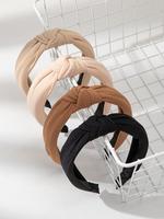 Women's Simple Plain Knotted Decorative Polyester Hair Hoops, Fall New Headbands for Women, Casual and Versatile Daily Makeup...