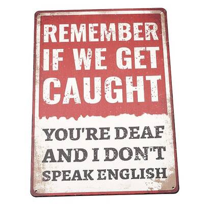 Vintage Metal Tin Sign