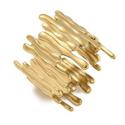 304 Stainless Steel Open Cuff Ring for Women
