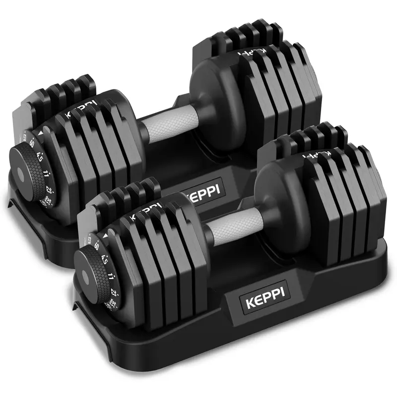 Keppi Adjustable 4.5-60LB Dumbbells Set DBA60 Pair