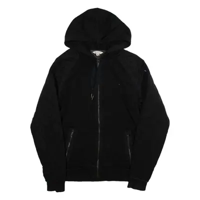 CALVIN KLEIN JEANS Mens Black Hoodie Full Zip S