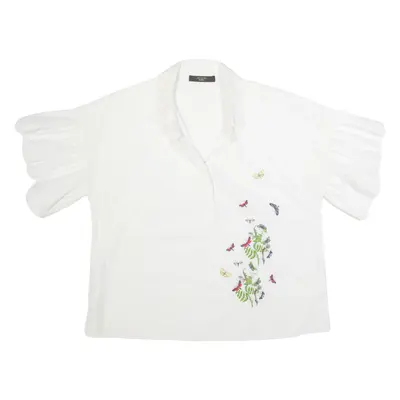 WEEKEND MAX MARA Womens Oversized Shirt White Collared M