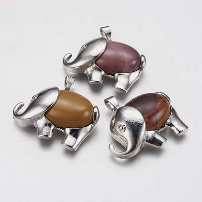 Natural Mookaite Pendants
