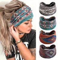 Boho Style Vintage Hairband, 4 Counts/set Retro Style Hair Band, Hair Accessories for Women & Girls, Sports Hairband for Runn...