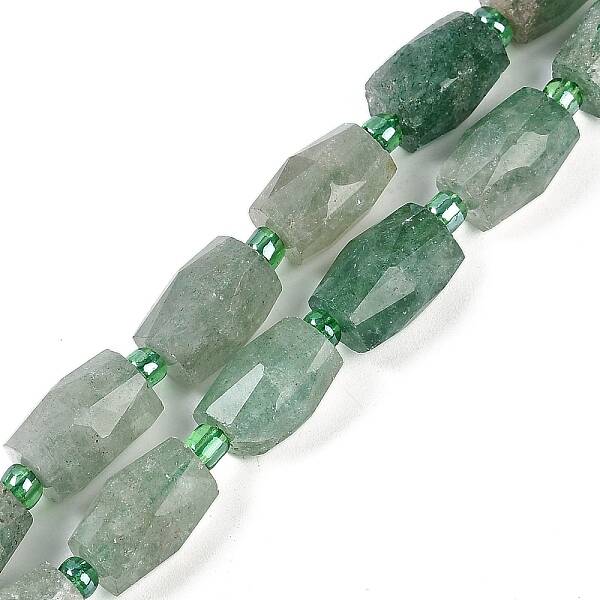 Natural Green Strawberry Quartz Beads Strands