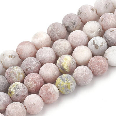 Natural Marble and Sesame Jasper/Kiwi Jasper Beads Strands