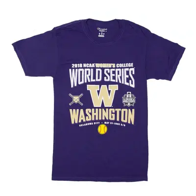 CHAMPION NCAA Washington Oklahoma City T-Shirt Purple USA Womens S