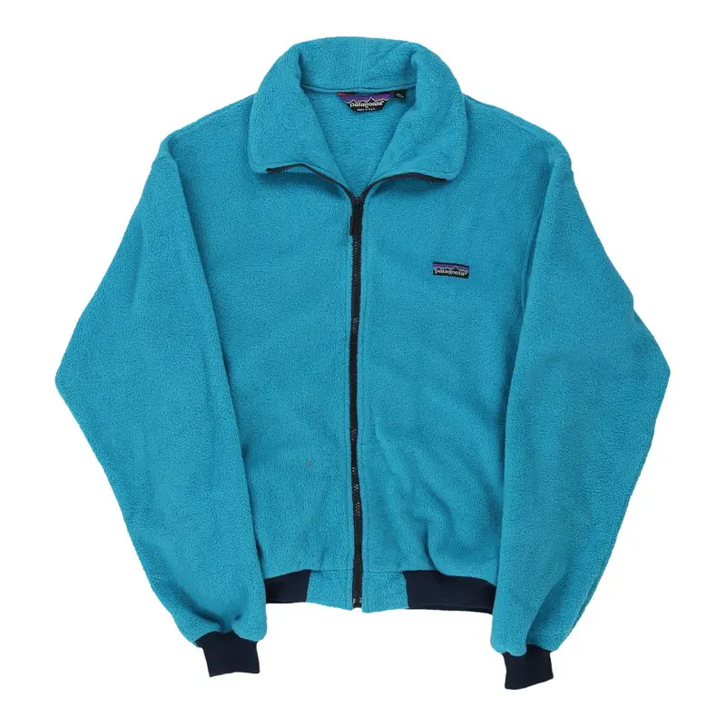 Made in USA. Age 13-14 Patagonia Fleece - Large Blue Polyester
