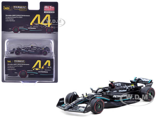 Mercedes-AMG F1 W14 E Performance #44 Lewis Hamilton Pole Position Formula One F1 Hungarian GP (2023) Global64 Series 1/6...