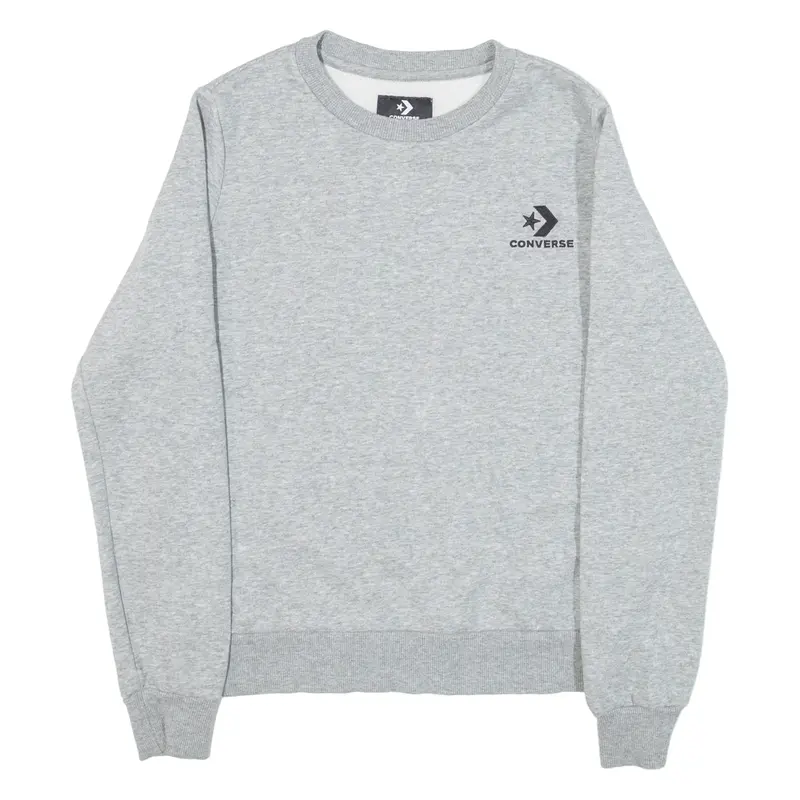 CONVERSE Womens Sweatshirt Grey S