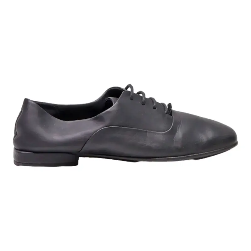 ECCO Oxford Shoes Black Leather Womens UK 5