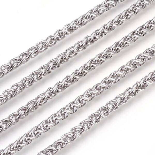 Tarnish Resistant 304 Stainless Steel Wheat Chains