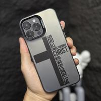 Case for iPhone 16 Pro Max 15 Plus 14 13 12 11 XS XR E Trendy Letter Cross Pattern Anti-Scratch Military-Grade Drop Protectio...