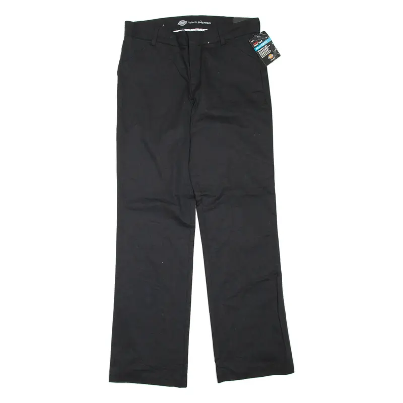 DICKIES Womens Trousers Black Regular Bootcut W34 L34