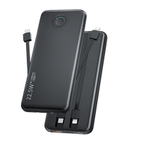 12000mAh portable power bank, with built-in charging cable, 22.5W QC and 20W PD fast charging, compatible with all models of ...