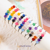 LGBTQ+ Pride Crystal Bracelet – Natural Rainbow Gemstones for Love & Self-Expression – Adjustable Unisex String Bracelet