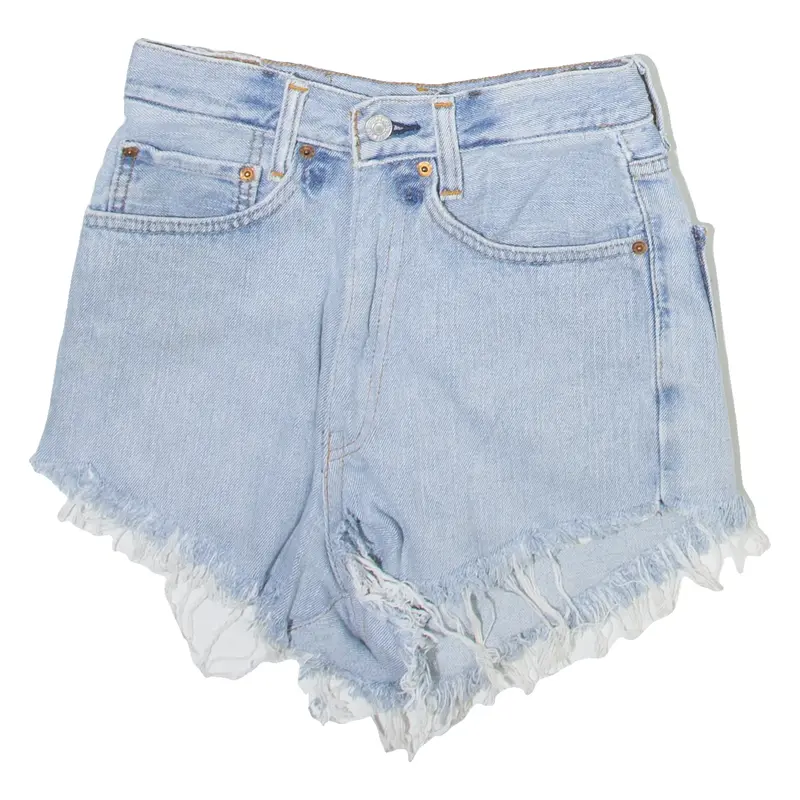 LEVI'S Altered Womens Denim Shorts Blue M W24
