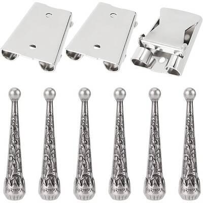 3Pcs Iron Bolo Tie Slide Clasp
