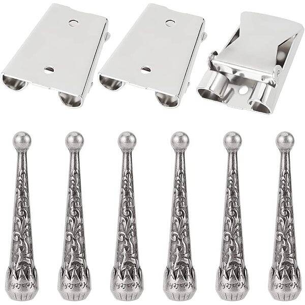 3Pcs Iron Bolo Tie Slide Clasp