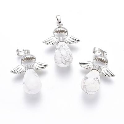 Natural Howlite Pendants