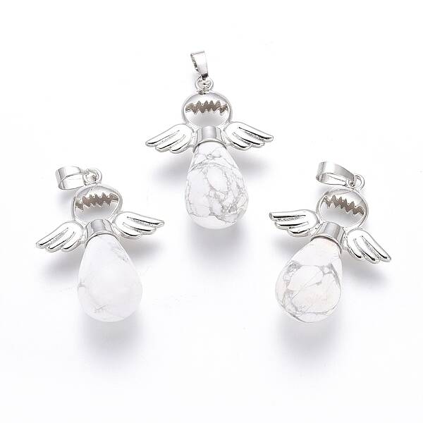 Natural Howlite Pendants