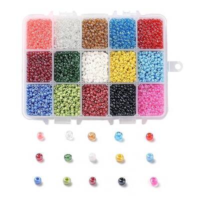 375G 15 Colors Glass Seed Beads