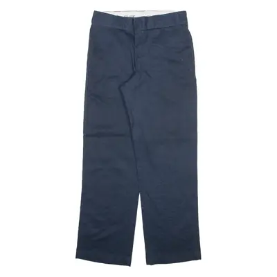 DICKIES Mens Trousers Blue Regular Straight W30 L30