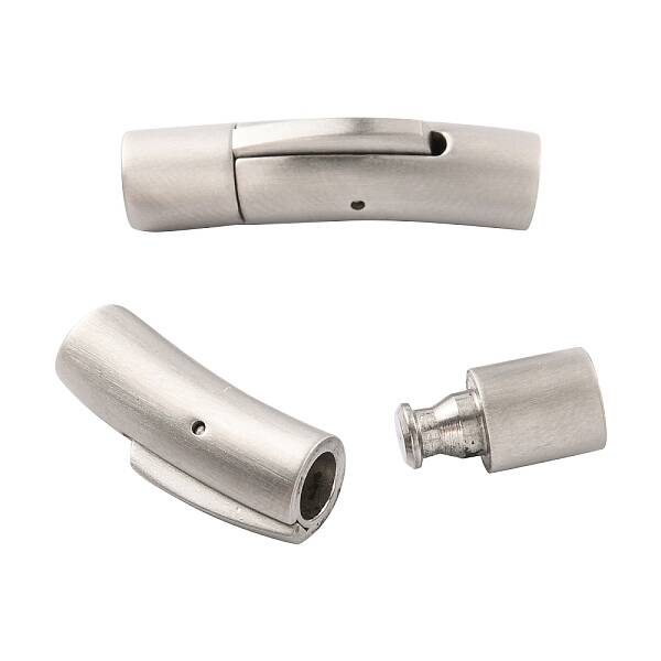 Tarnish Resistant Matte Column 304 Stainless Steel Bayonet Clasps