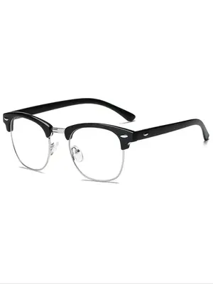 Anti-blue Light Semi-frame Eyeglasses for Women & Men, Trendy Frames Glasses Daily Clothing Decor, 2025 Women & Men Glasses F...