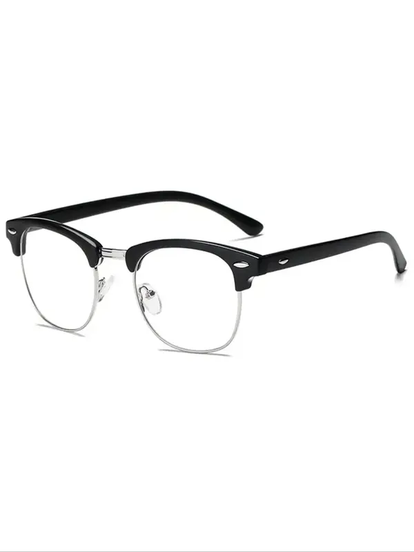 Anti-blue Light Semi-frame Eyeglasses for Women & Men, Trendy Frames Glasses Daily Clothing Decor, 2025 Women & Men Glasses F...