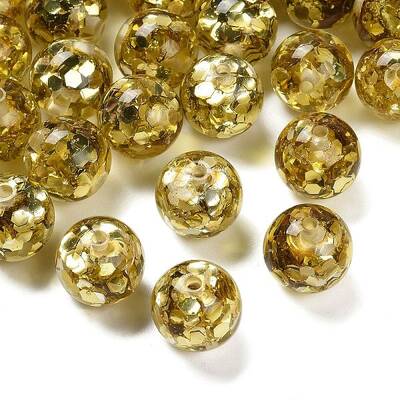 Transparent Resin with Paillette Beads