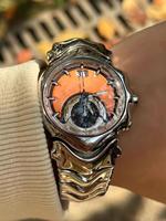 Punk Style Round Dial Analog Quartz Watch, Fashion Watch for Party, Daily Clothing Decor, Trendy All-match & Exquisite Watch ...