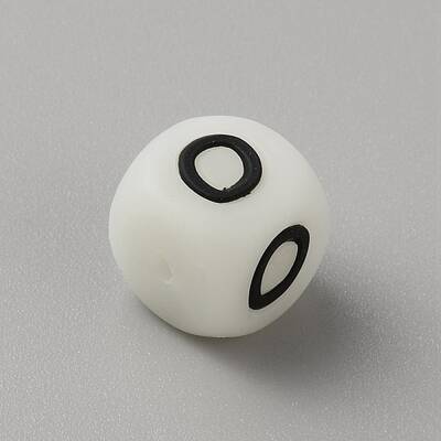 Luminous Cube with Letter Food Grade Eco-Friendly Silicone Beads