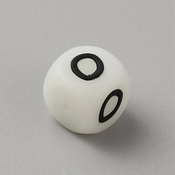 Luminous Cube with Letter Food Grade Eco-Friendly Silicone Beads